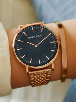 Joker and Witch - Black Stainless Steel Watch - JWBS261