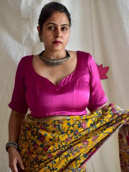 Sundarii - Guler Mashru Silk Stitched Blouse