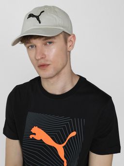 Puma - Beige Essentials Printed Baseball Cap