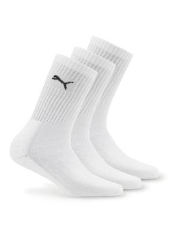 Puma - White Heritage Inspired Crew Socks (Pack of 3)