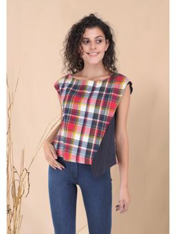 STREAKS&CROSSES - Multi-Color Stripes Comfortable Top