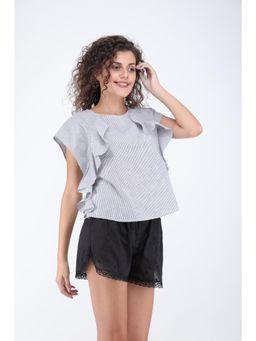 STREAKS&CROSSES - Black Stripes Comfortable Top