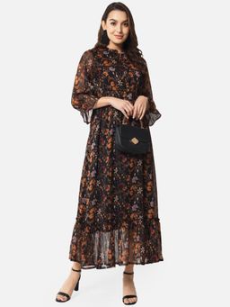 ALL WAYS YOU - Black Floral Regular Dress