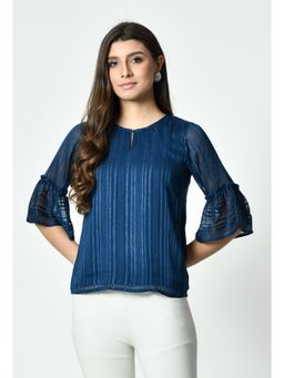 ALL WAYS YOU - Teal Stripes Regular Top