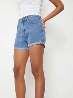 max - Blue Solid/Plain Regular Shorts