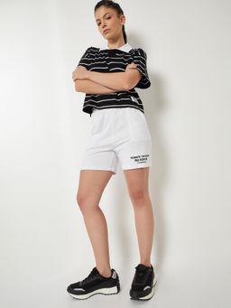 max - White Solid/Plain Shorts