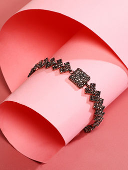 Sohi - Women Geometric Cluster Bracelet Silver