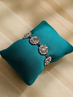 Sohi - Women Circular Crystal Bracelet White