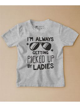 Be Awara - Picked Up By Ladies Half Sleeves Kids T-shirt Grey
