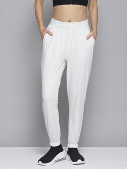 Alcis - Women White Solid Slim-fit Joggers