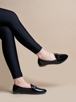 Shoetopia - Round Toe Flat Black Belly for Women