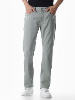 Jack & Jones - Men Green Solid Jeans