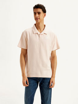 Levi's - Pink Solid Regular Fit Polo T-Shirt