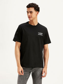 Levi's - Black Printed Regular Fit T-Shirt