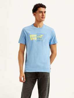 Levi's - Blue Printed Slim Fit T-Shirt