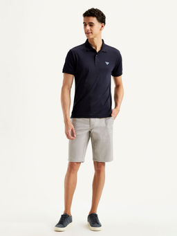 Levi's - Navy Blue Solid Slim Fit Polo T-Shirt