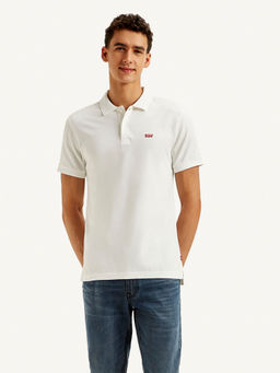 Levi's - White Solid Slim Fit Polo T-Shirt