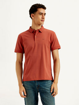 Levi's - Rust Solid Slim Fit Polo T-Shirt