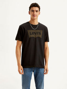 Levi's - Black Printed Slim Fit T-Shirt