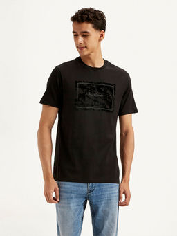 Levi's - Black Self Design Slim Fit T-Shirt
