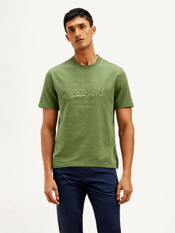 Levi's - Green Typography Regular Fit T-Shirt