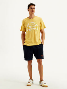 Levi's - Yellow Typography Regular Fit T-Shirt