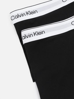 Calvin Klein - Black Brand Elasticated Mid Rise Trunks (Pack of 2)
