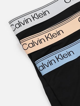 Calvin Klein - Black Brand Elasticated Mid Rise Trunks (Pack of 3)