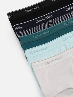 Calvin Klein - Multicolor Brand Elasticated Mid Rise Briefs (Pack of 3)