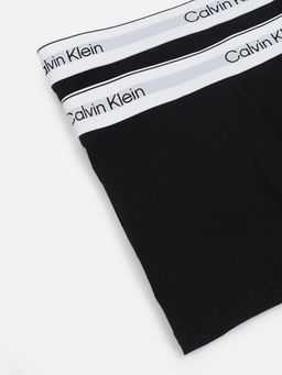 Calvin Klein - Multicolor Brand Elasticated Mid Rise Trunks (Pack of 2)