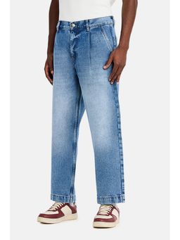Snitch - Blue Pleated Loose Jeans