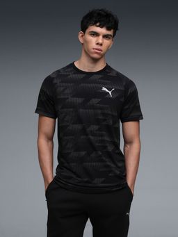 Puma - Black Printed Slim Polo T-Shirt