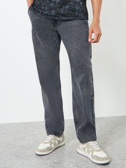 Styli - Black Solid/Plain Regular Jeans