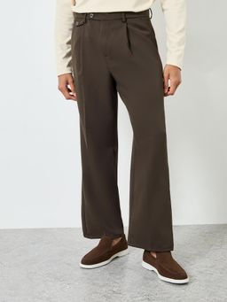 Styli - Brown Solid/Plain Comfortable Trouser