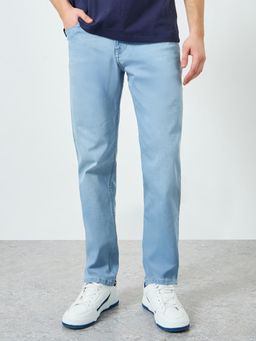 Styli - Blue Solid/Plain Slim Jeans