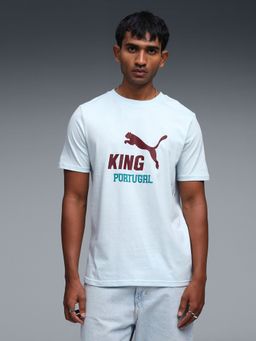 Puma - Blue Printed Regular T-Shirt