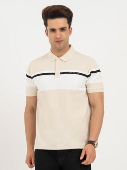 Red Tape - Beige Textured Regular Polo T-Shirt