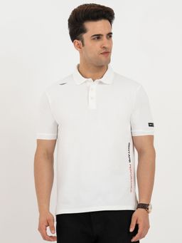 Red Tape - White Textured Regular Polo T-Shirt
