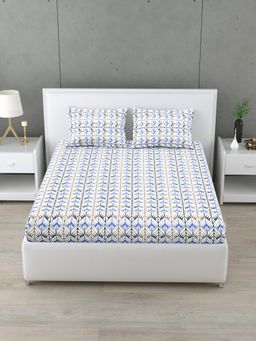 Home Affairs - Geometric 160 Tc Bedsheet with 2 Pillow Covers