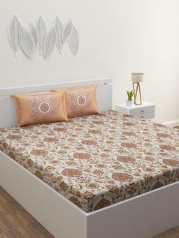 Home Affairs - Ethnic 220 Tc Bedsheet with 2 Pillow Covers