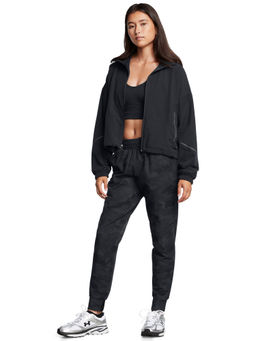 Under Armour - Black Unstoppable Joggers Printed