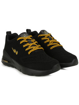 Campus - Black Solid Sports Shoes For Unisex