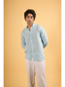 J.LINUM Co - Adriatic Sky Linen Shirt