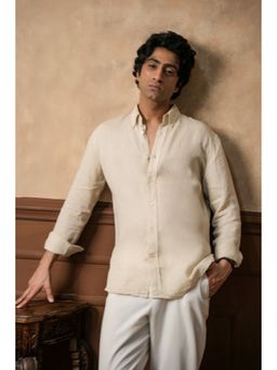 J.LINUM Co - Alabaster Sand Linen Shirt