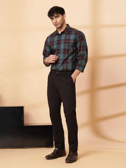 RIGO - Men's Multicolour Check Print Regular Fit Shirt