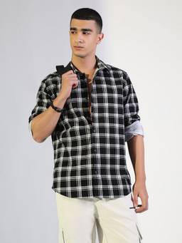 SHOWOFFFF - Men's Black Casual Shirt