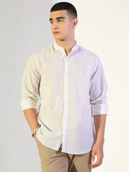 SHOWOFFFF - White Men's Casual Shirt
