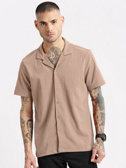 SHOWOFFFF - Beige Men's Casual Shirt