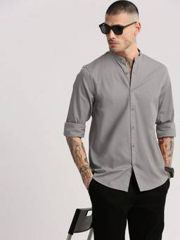 SHOWOFFFF - Grey Men's Casual Shirt