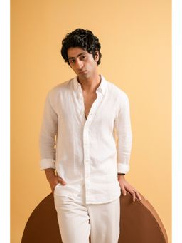 J.LINUM Co - White Cloud Linen Shirt